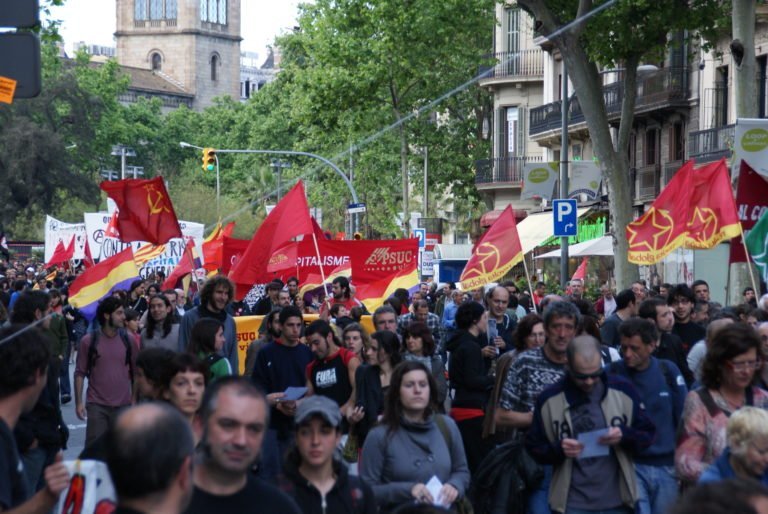 contra las medidas antisociales del gobierno