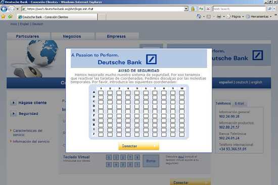 estafas a través de internet