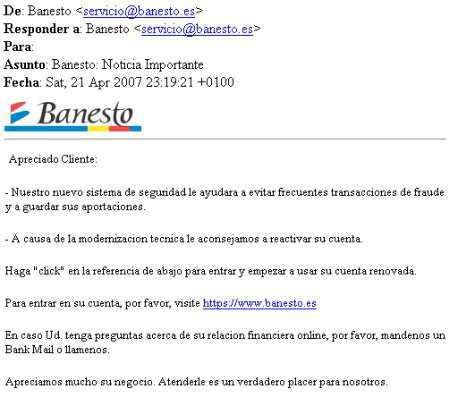 estafas a través de internet