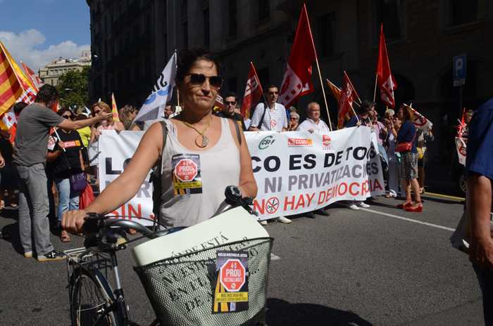 FUNCIONARIOS JUSTICIA HUELGA BARCELONA