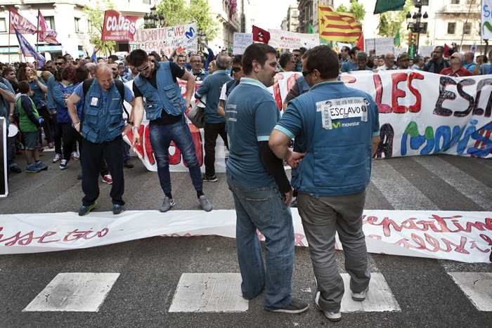 Primero de Mayo en Barcelona: contra la precariedad laboral