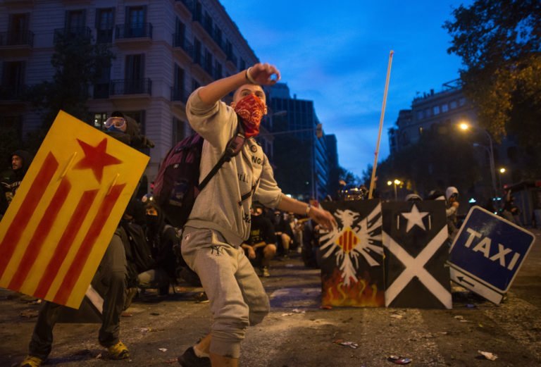 disturbios en Barcelona
