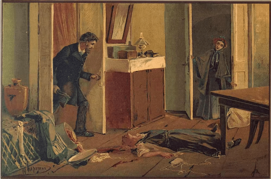  Una ilustración de Crimen y Castigo de Nikolay Karazin, 1893. Wikimedia Commons 