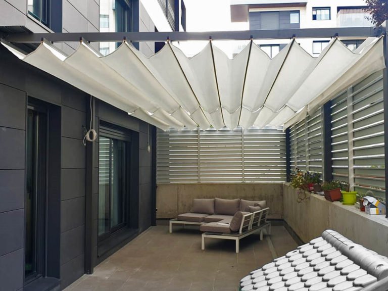 pergola cenador aluminio toldo