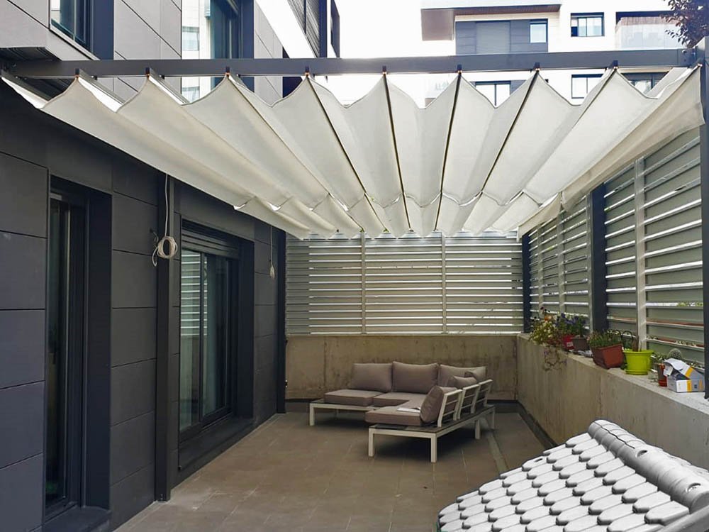pergola cenador aluminio toldo