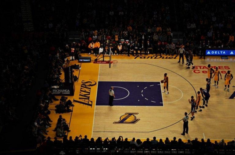 Cancha de baloncesto de los Lakers