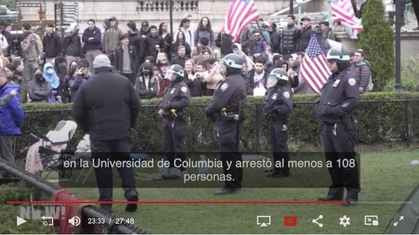 universidad de columbia protesta palestina