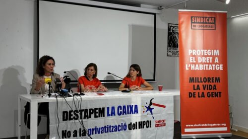 rueda de prensa demanda caixabank alquileres cláusulas abusivas