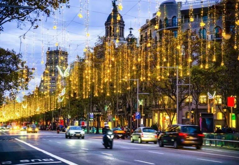 luces navidad barcelona flâneur