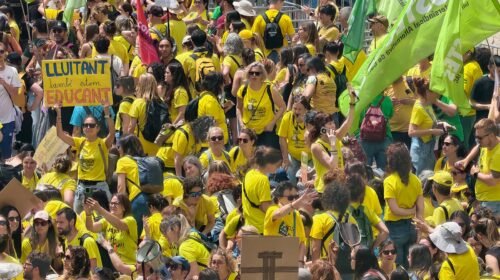 huelga educativa en Cataluña
