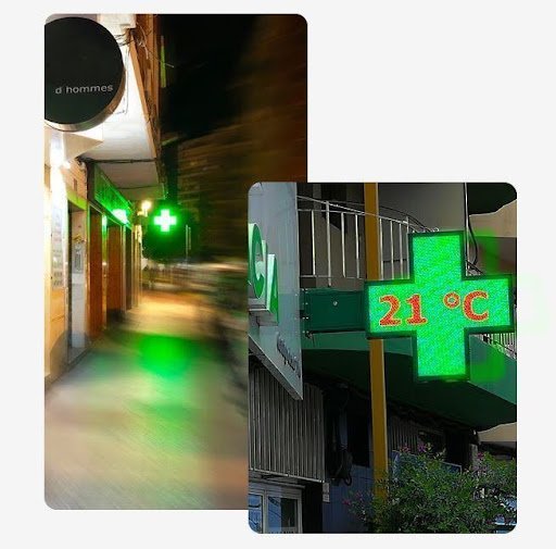 Cruces de farmacia LED