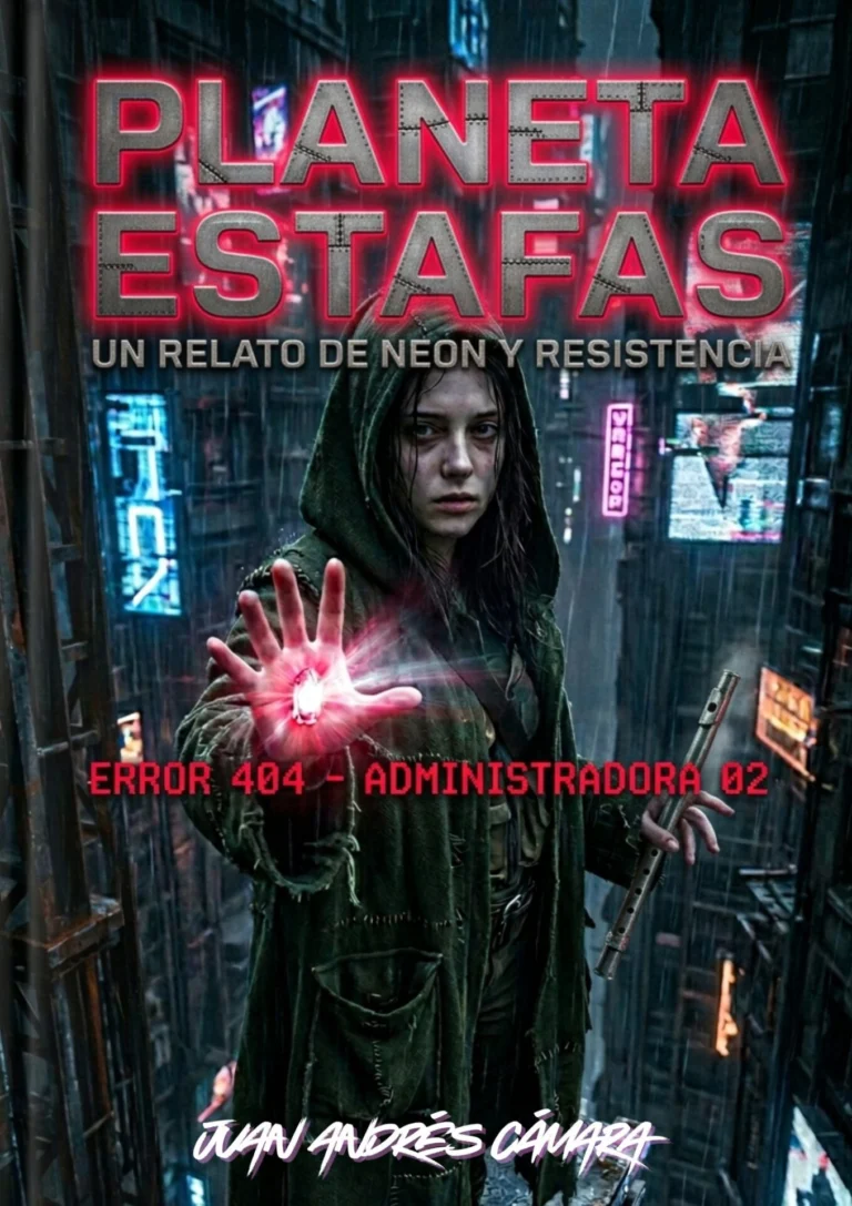 Planeta Estafas, la primera novela de Juan Andrés Cámara, parte precisamente de una de esas ideas: ¿qué ocurriría si aceptar una mentira fuera suficiente para hacerla real?